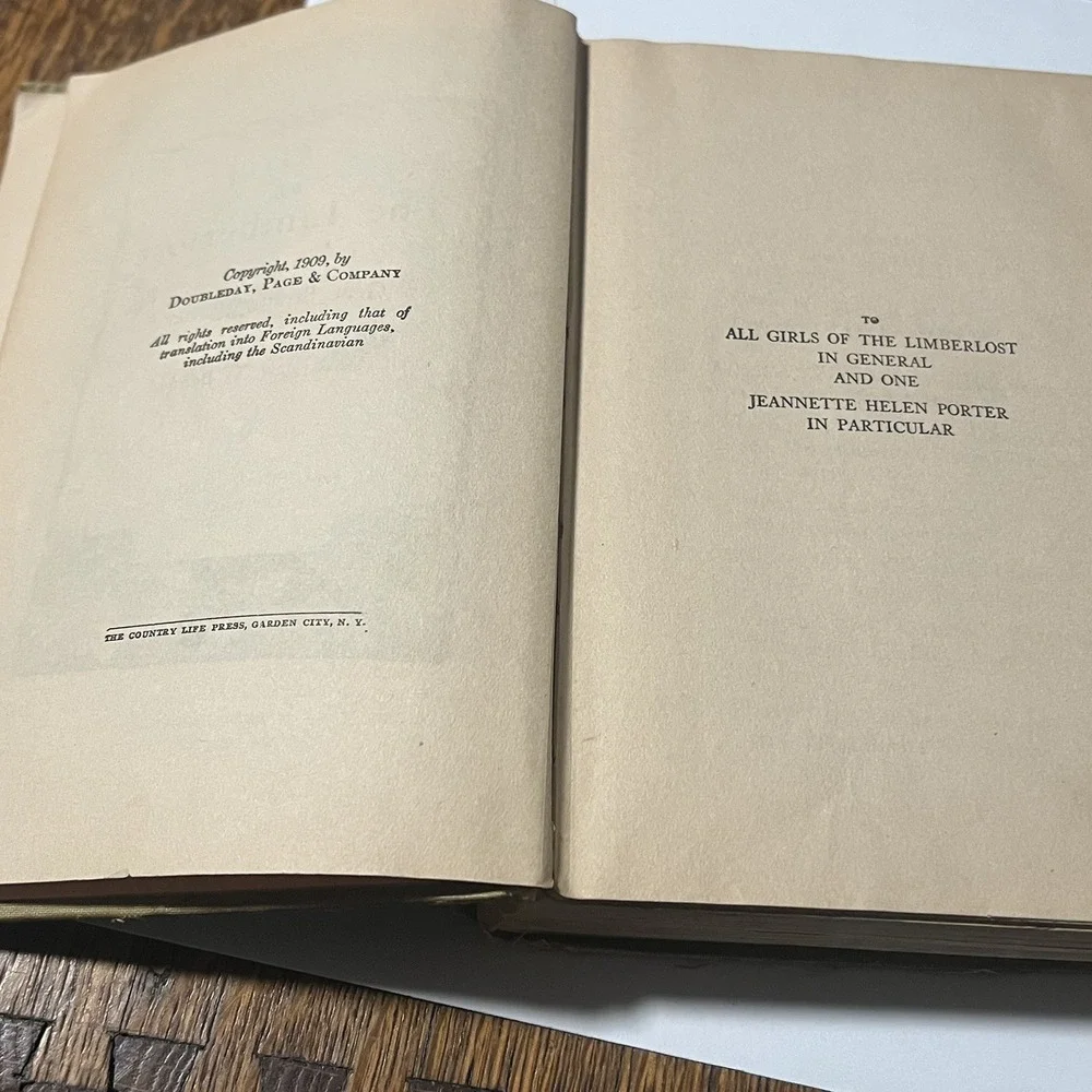 A Girl Of The Limberlost Gene Stratton Porter 1909 Hardcover 1st Edition Book